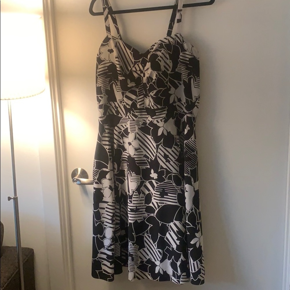 City Chic “small” black and white dress